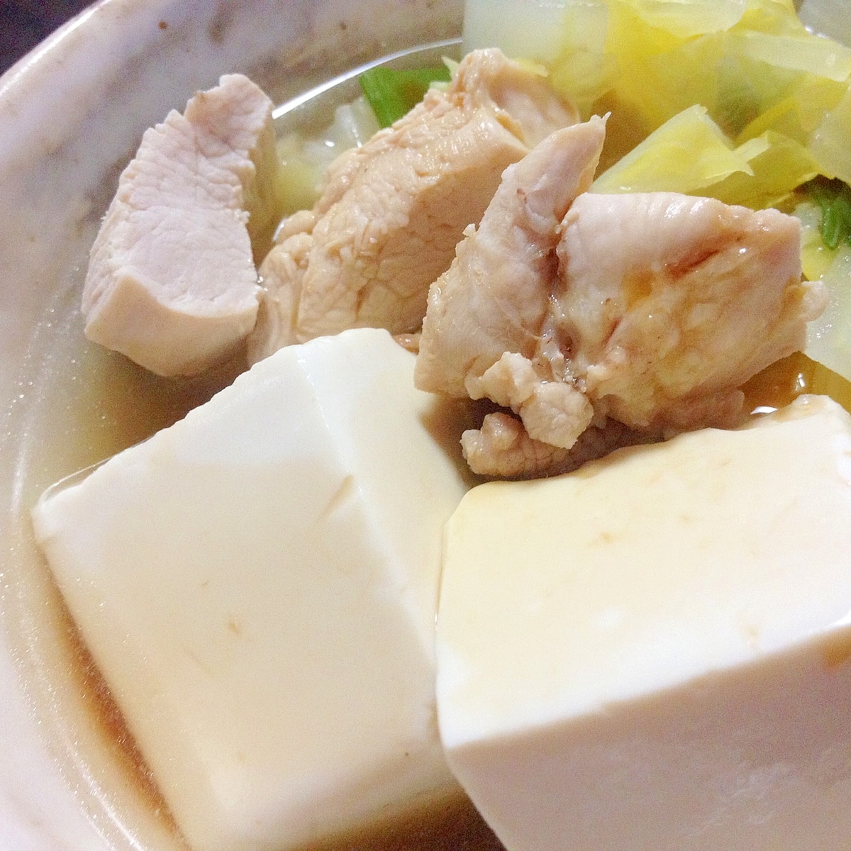 我が家の 湯豆腐 野菜肉もたっぷりヘルシー レシピ 作り方 By Balletmom 楽天レシピ 我が家の 湯豆腐 野菜肉もたっぷりヘルシー レシピ 作り方 By Balletmom 楽天レシピ